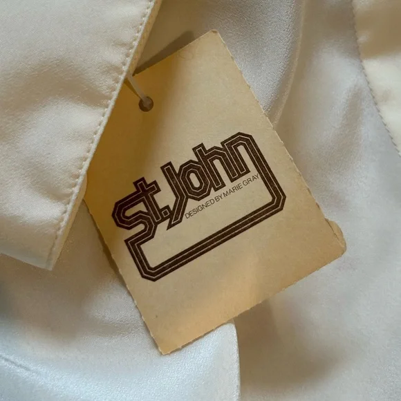 Vintage St. John Blouse Designed by Marie Gray Top New Size 8 - Picture 7 of 8
